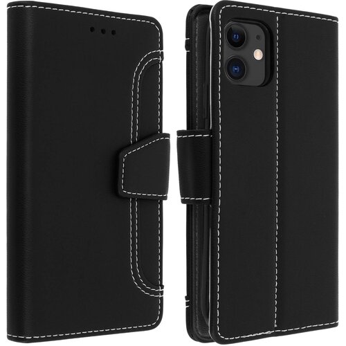 AVIZAR Etui za iPhone 11 z vec predelki in funkcijo stojala za video, zbirka Vito - crn, (20626622) Slike