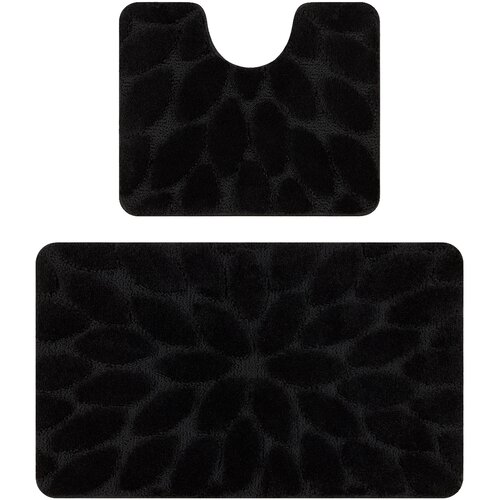 RugsX Preproge Dvodelni kopalniški set preproga SUPREME STONES, 60x100 cm Črna Cene