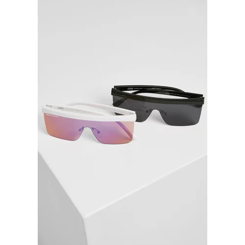 Urban Classics Accessoires Sunglasses Rhodes 2-Pack Black/White
