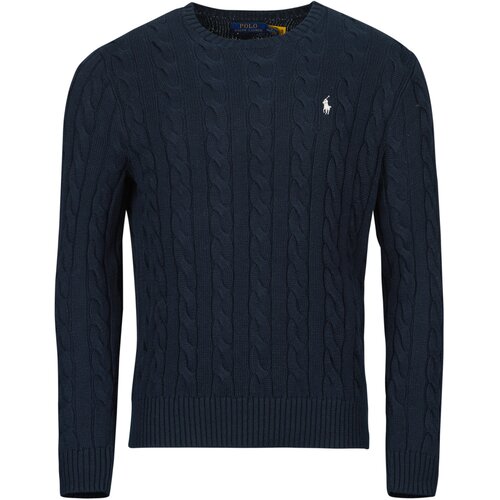 Polo Ralph Lauren PULL COL ROND EN MAILLE TORSADEE Tamno plava Cijene