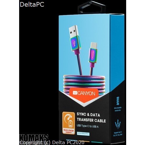 Canyon type c usb 2.0 standard cable power output 5v/9 Cijene