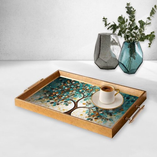 Aberto Design Poslužavnik TPEA9938 50 x 29 x 3.5 cm, Šareni Cene
