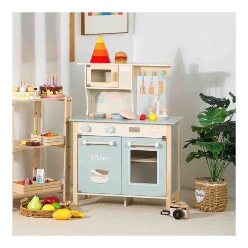 Premium Stil Dečja drvena kuhinja - plavo bela MSN25049 ( 14493 ) Slike