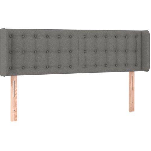 Maison Chic vzglavna omarica - nočna omarica - posteljna omarica z u&amp;scaron;esi temno sivo 147x16x78/88 cm blago, (21712805) Slike