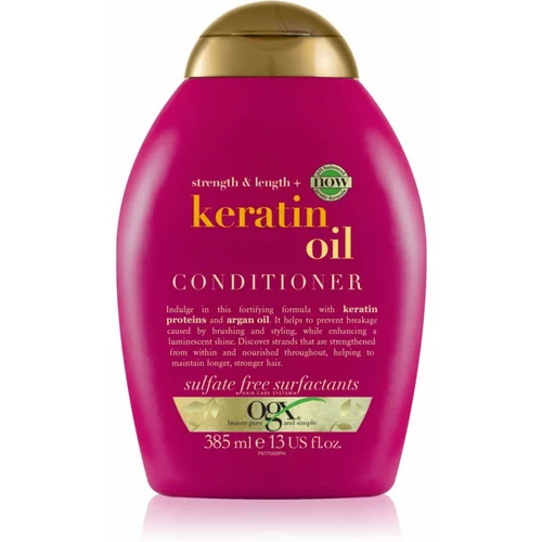 OGX Keratin Oil krepilni balzam s keratinom in arganovim oljem 385 ml