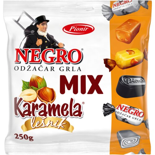 Pionir Bombone Negro + karamele mix 250g Cene