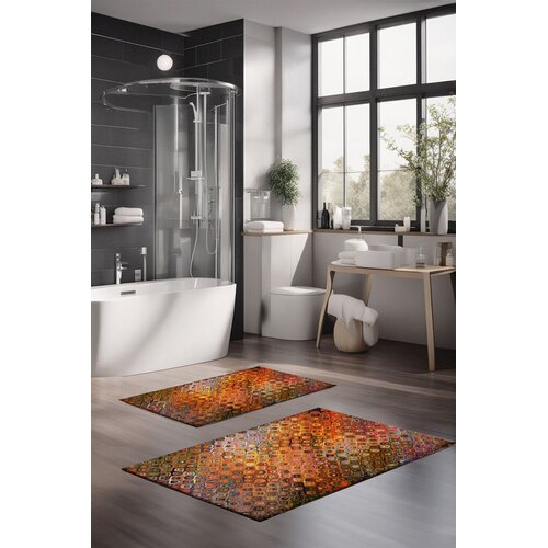  CT-5010 multicolor bathmat set (2 pieces) Cene