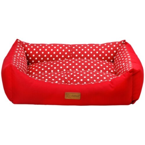 Dubex krevet Tarte crvena tufna XL 110x80x22cm Slike