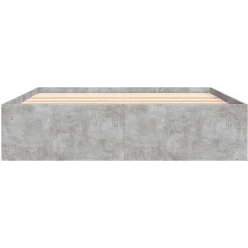 Za krevet siva boja betona 160x200 cm Slike