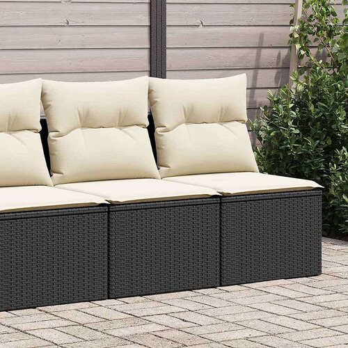  4-dijelni set vrtnih sofa od poliratana s jastucima crni bagrem Cene