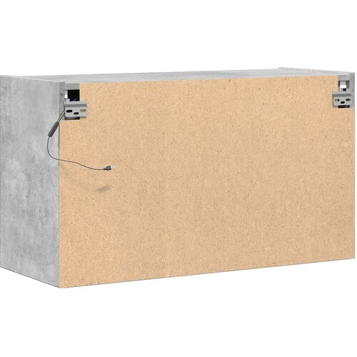  Zidni TV ormarić s LED svjetlima boja betona 80 x 31 x 45 cm Slike