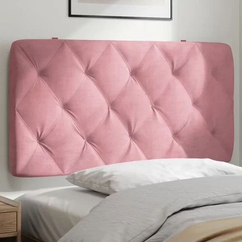 Jastuk za uzglavlje ružičasti 100 cm baršunasti