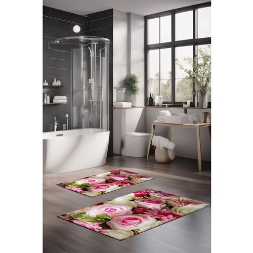  CT-5135 multicolor bathmat set (2 pieces) Cene