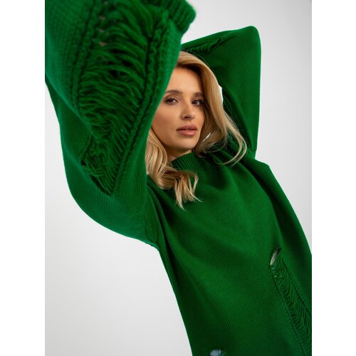 BADU Sweater-BA-SW-8043.08X-dark green Cene