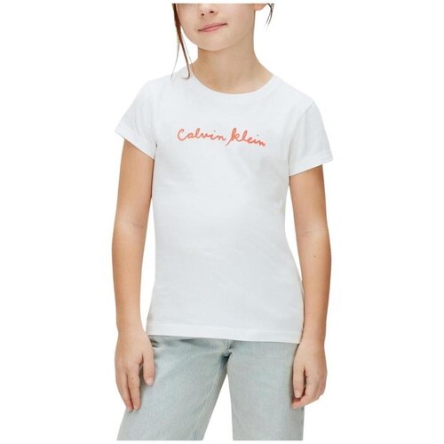 Calvin Klein Jeans Majice s kratkimi rokavi LVCKJA17GYAF Bela Cene