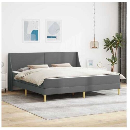 vidaXL Okvir kreveta s madracem Tamnosiva 180 x 200 cm Tkanina - Tamno siva 180 x 200 cm Cijene