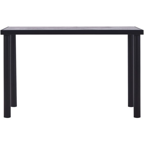 Maison Chic Jedilna miza - Kuhinjska miza - Jedilni stol črna in betonsko siva 120x60x75 cm mediapan, (21715221) Cene