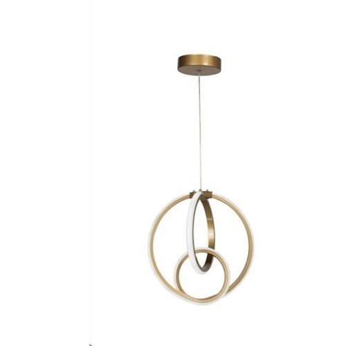 VISILICA Kovinska LED viseča svetilka v bronasti barvi &amp;oslash; 28,5 cm Neo &amp;ndash; Slike