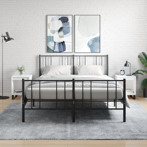  Noćni ormarići 2 kom bijeli 40 x 35 x 50 cm konstruirano drvo Slike