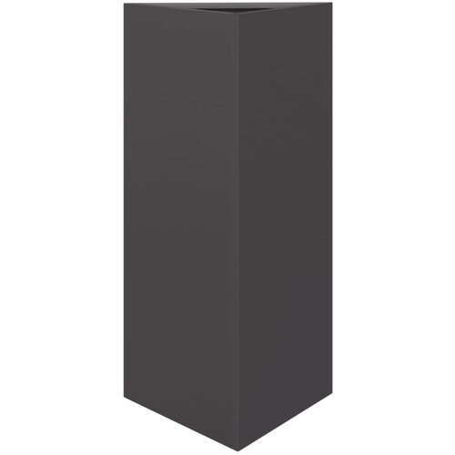 Maison Chic Vrtno korito - Greda - Cvetlični Lonec črna trikotnik 40x34,5x70 cm jeklo, (21789203) Slike