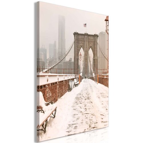  Slika - Brooklyn Bridge in Sepia (1 Part) Vertical 40x60 Slike