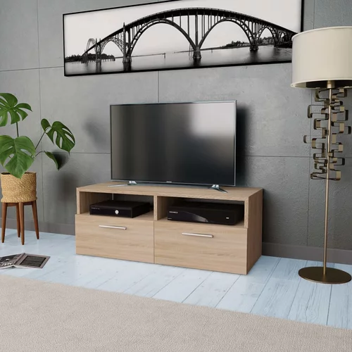 vidaXL TV omarica iverna plošča 95x35x36 cm barva hrasta, (20621062)