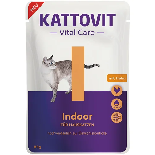 Kattovit Vital Care Indoor Pouches s piletinom - 85 g