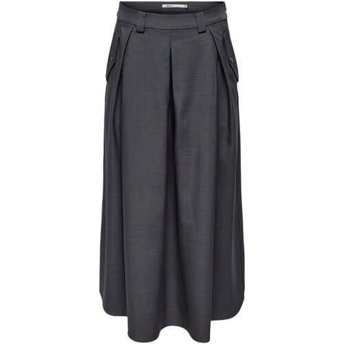 Only Krila ONLGINNY HW MEL WIDE LONG SKIRT PNT 15331530 Siva Slike