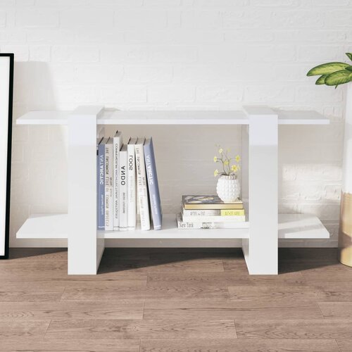 vidaXL Ormarić za knjige sjajni bijeli 100x30x51 cm konstruirano drvo Cijene