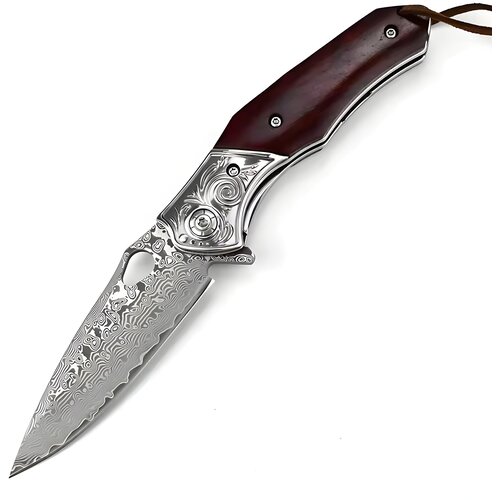  Dama&scaron;čkov zunanji zložljivi nož NO-31698 - Rjava Cene