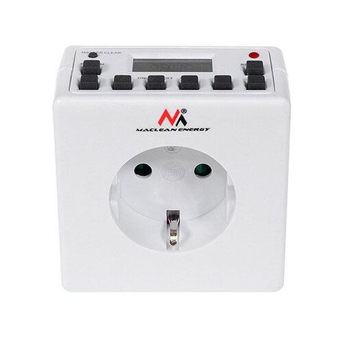 Maclean timer digitalni MCE30G, 16A, 3600W, 156 programov, šuko, bele barve, (20823028) Cene