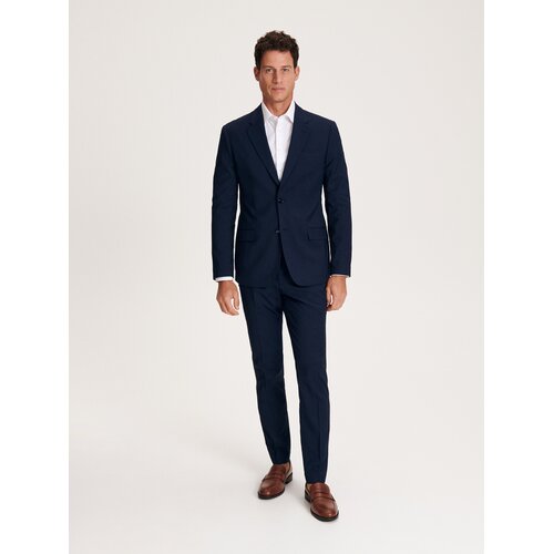 Reserved - Suknjič slim fit - Mornarsko modra Cene