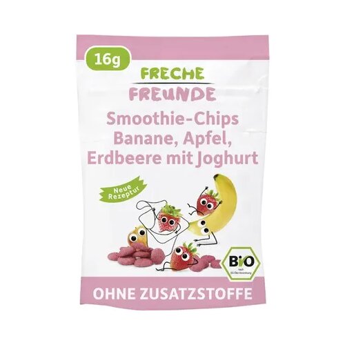 BIO smoothie čips - banana, jabolko, jagoda in jogurt Cene