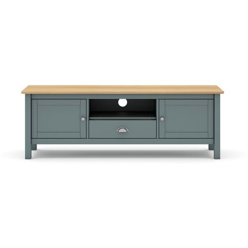 Marckeric Zelena/naravna TV omarica iz masivnega bora 158x53 cm Misti &amp;ndash; Marckeric Slike