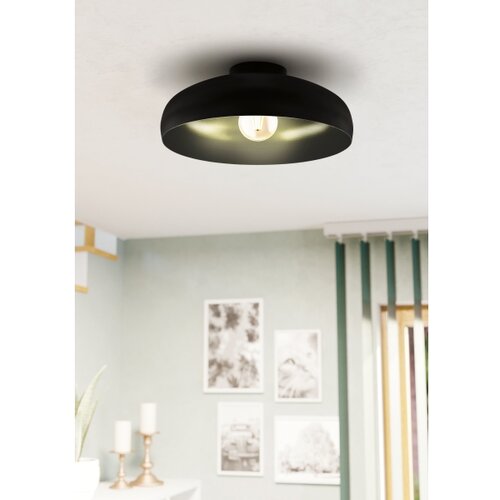 Eglo plafonjera Mogano 43637, 1x E27, &amp;Oslash;40 cm, crna Slike