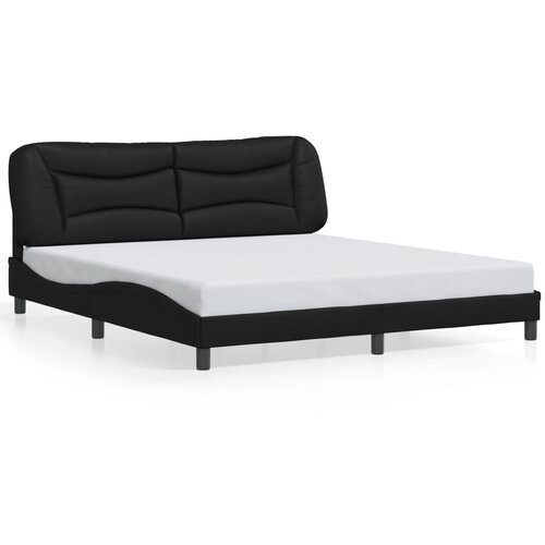 vidaXL Okvir za krevet s uzglavljem crni 180x200 cm od umjetne kože Cijene