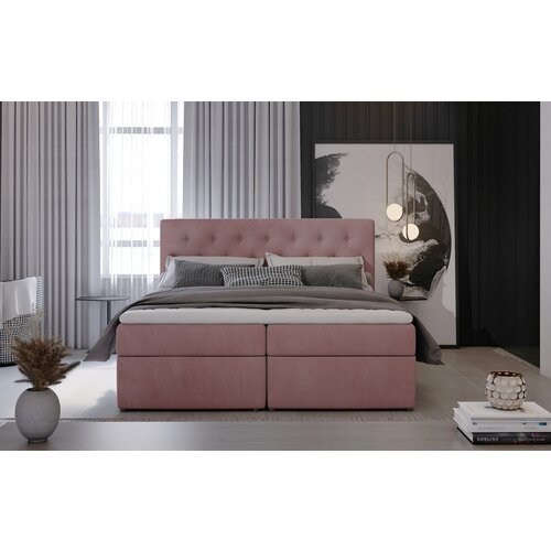  BEZVREMENSKI BOX SPRING KREVET LOREE-mat velvet 68-160x200 Slike
