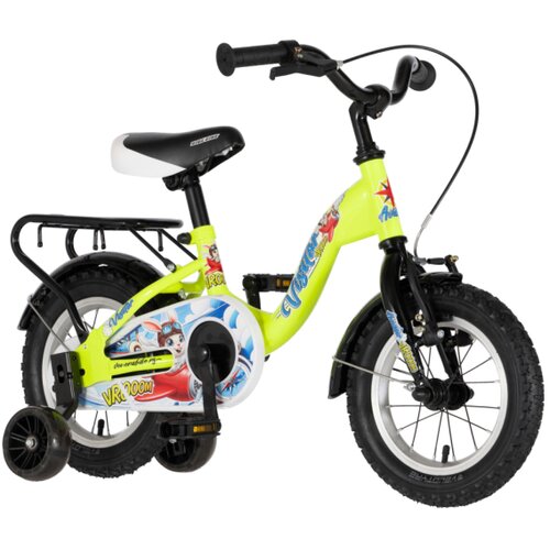 Visitor bicikl kids aviator 12" 8" v-brake kontra 95-115cm (12") neon zeleni 1120123 Cene
