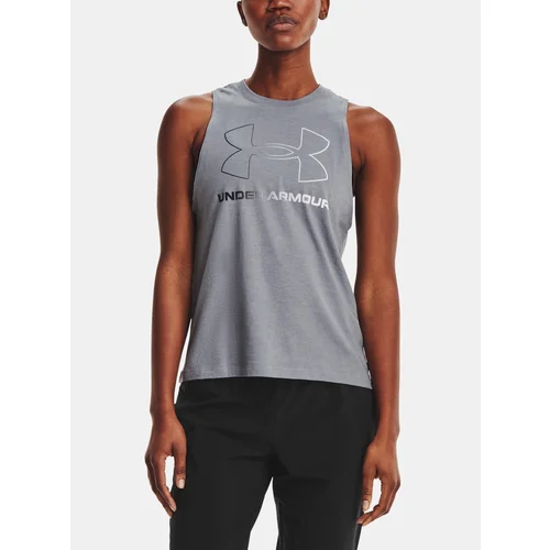 Under Armour Tank Top Live Sportstyle Graphic Tank-GRY - Women