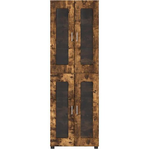  Highboard s policom FLORIN Dimljeni hrast 60 x 35 x 182 cm Slike