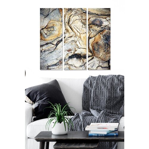 Wallity MDF15710821 multicolor decorative mdf painting (3 pieces) Cene