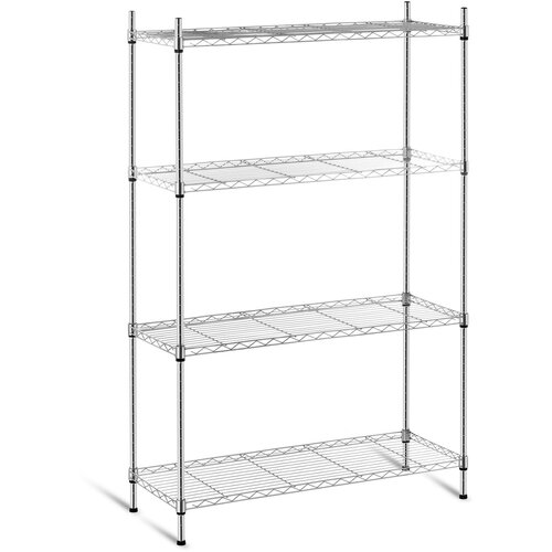 Royal Catering Kromirana ažurna žičnata skladiščna polica 137x90x35cm do 120kg, (21387835) Cene