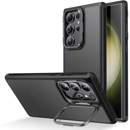  ESR CLASSIC KICKSTAND MASKA ZA GALAXY S23 ULTRA FROSTED BLACK Slike