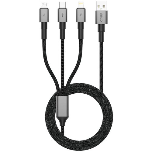 TECH-PROTECT 3-V-1 KABEL ZA LIGHTNING MICRO-USB USB-C 120 CM ZA TELEFONE, (5000334539) Cene
