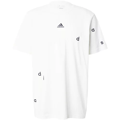 ADIDAS SPORTSWEAR Tehnička sportska majica 'Embroidery' crna / bijela