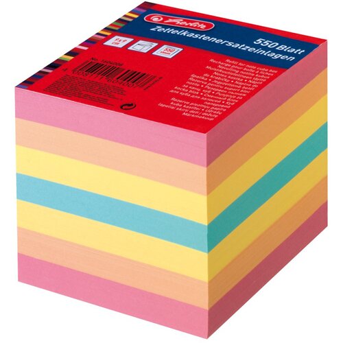Herlitz Papirna kocka, 9 x 9, 550 listna, barvna Slike