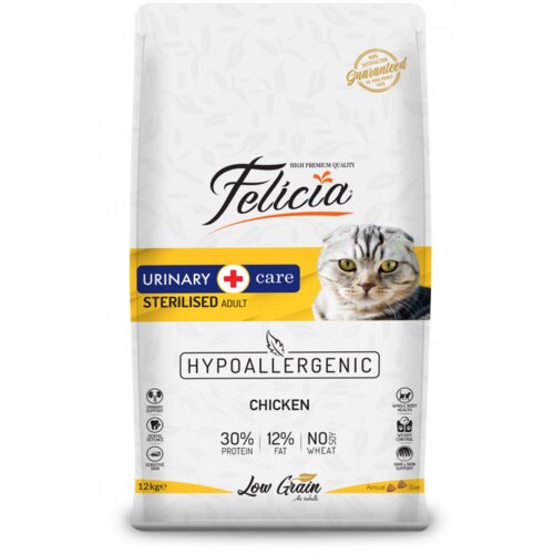 Felicia Low gain Hrana za sterilisane mačke, Piletina, 12 kg Cene