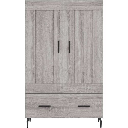 VidaXL Visoka komoda siva boja hrasta 69 5x31x115 cm konstruirano drvo Slike