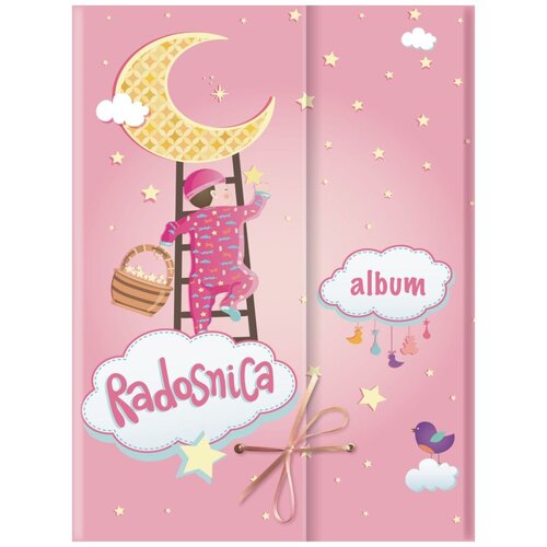  Radosnica devojčice stepenice - omot sa vezicom + album + Kesa-1503 Cene