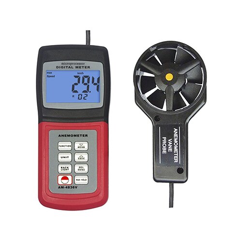  Uređaj za merenje brzine strujanja vazduha – anemometar, model am-4836v, landtek instruments Cene